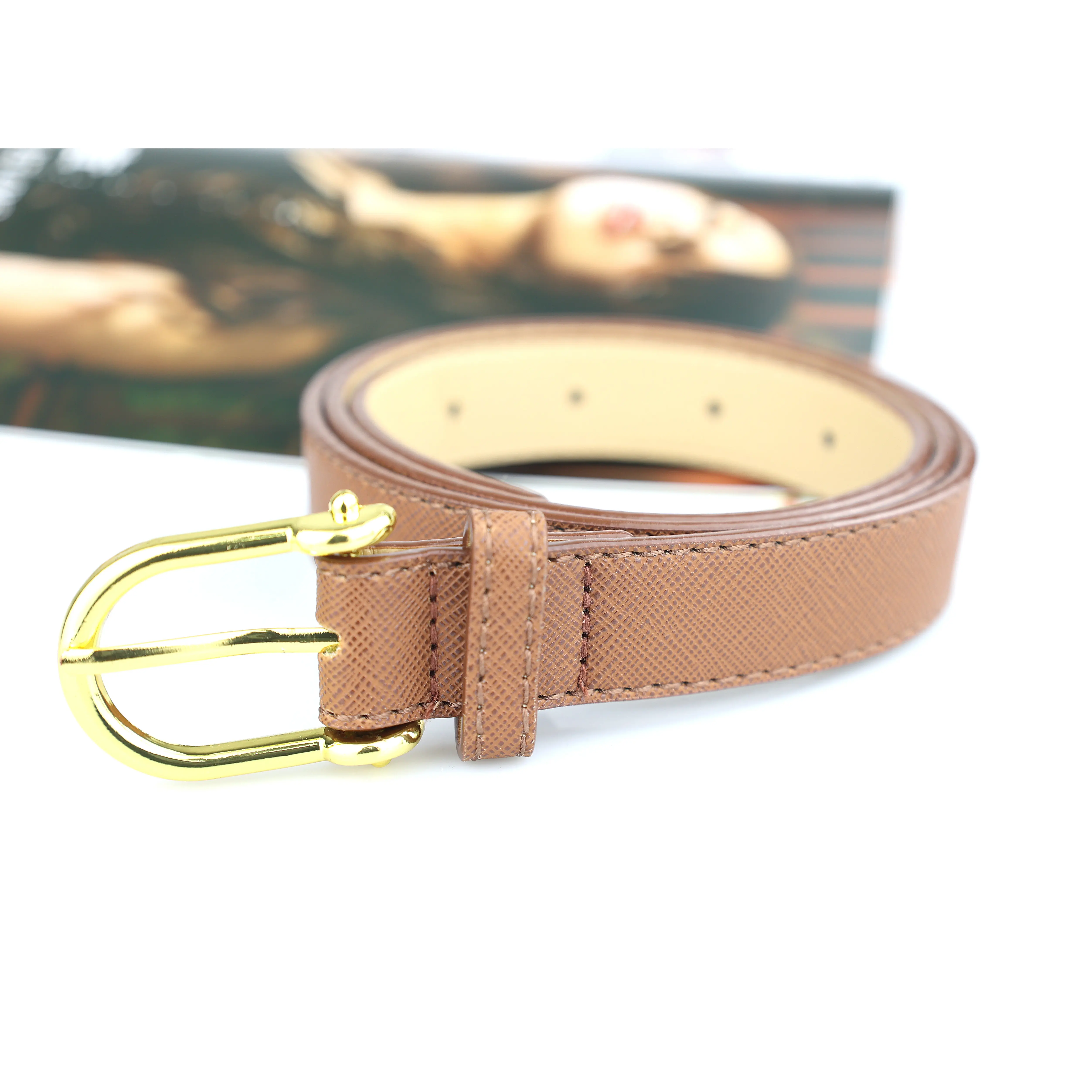 OEM ODM Stylish Belts Men Women Unisex Shiny PU Leather Belts Fashion Waist Belts Accessories For Women Female