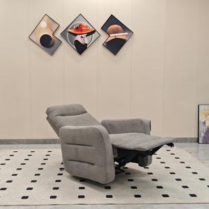 Silla reclinable de tapicería de tela moderna personalizada, silla de champú eléctrica de gama alta para sala de estar con función extensible - Product Image 2