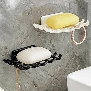 Portasapone <span class=keywords><strong>a</strong></span> <span class=keywords><strong>muro</strong></span> scolo portasonera per bagno Non perforato scatola per sapone - Product Image 6