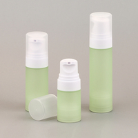 Sérum lotion cosmétique blanc flacon à pompe sans air PP 15 ml 30 ml 50ml fond de teint sous vide emballage mat flacon sans air