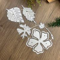 Kit de découpe et d'embossage manuel en acier au carbone pour scrapbooking DIY, motif floral, modèle exclusif transfrontalier