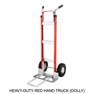 Aluminum Hand <b>Cart</b> 2 Wheel Platform Trolley Durable Utility Dolly for Moving Warehouse Transport Silver Metal Structure - Product Image 5