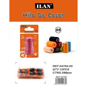 Filo da Cucito Ilan 500m, Confezione Assortita Colorata per Progetti di Cucito - Product Image 1