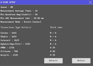 Échographe ophtalmique AS-200 A-Scan avec sonde 10 MHz, imprimante intégrée, 6 formules IOL, technique d'immersion pour clinique ophtalmique - Product Image 5