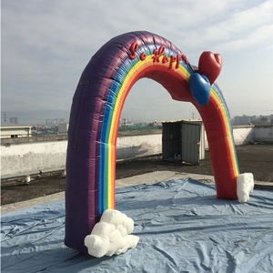 <span class=keywords><strong>Inflatable</strong></span> Arch Balloon Cho Lễ Cưới, Cầu Vồng Tình Yêu Tim <span class=keywords><strong>Inflatable</strong></span> Archway - Product Image 4