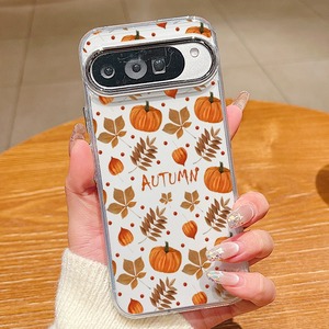 Funda Transparente para Teléfono con Estampado de Calabaza Fantasma de Halloween para Google Pixel, con Ventana Grande para la Cámara, Electrochapada, a Prueba de Golpes, Protectora de TPU - Product Image 2