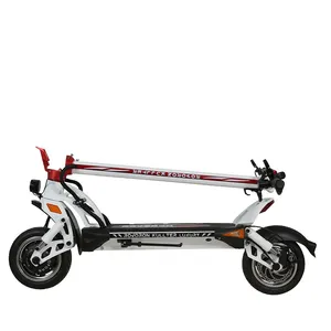 El mejor 80km de largo alcance 60V 18ah 23.4ah 1300W Marco de aluminio E Scooter 10 pulgadas 50mph Potente Scooter Eléctrico para adultos