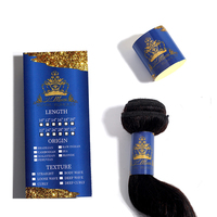 Étiquette adhésive personnalisée pour emballage de produits capillaires, extensions de cheveux, perruques et soins capillaires, avec logo sur mesure