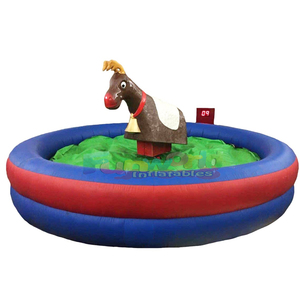 Juegos inflables de rodeo mecánico con forma de reno Rudolph para fiestas infantiles de calidad comercial al por mayor - Product Image 6