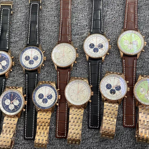 Reloj Cronógrafo Clásico de Piloto, Colección Completa al por Mayor, Movimiento Automático, Reserva de Energía, Reloj de Pulsera de Lujo y Moda - Product Image 4