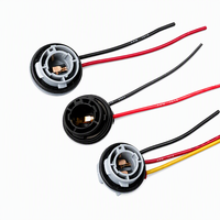 Nouvelle douille d'ampoule de voiture 1156 BA15S 1157 BAY15D avec faisceau de câblage et connecteur pour clignotant, feu stop et feu arrière 12V 18W