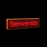 Recarga de desplazamiento, etiquetas de nombre LED para el personal del idioma electrónico