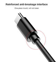 Kabel USB Type C Wavelink Kustom 1m 2m dengan Selubung PVC dan Pelindung Anyaman, Pengisian Cepat, Kabel Data USB ke C