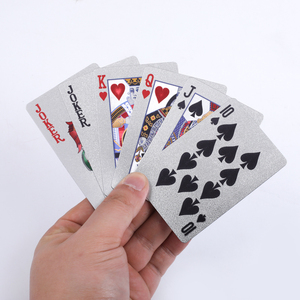 Cartas de póquer de papel de aluminio de San <span class=keywords><strong>Francisco</strong></span> de color arcoíris, parte delantera y trasera, ambos lados, fabricante de naipes de PVC impresos personalizados - Product Image 4