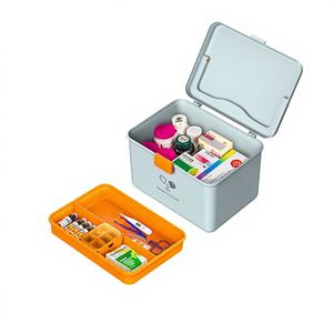 Trousse de premiers secours Wei Jian, sac à médicaments familial, boîte de rangement pour médicaments, petite trousse de secours d'urgence, modèle 9659, usage domestique, individuelle - Product Image 1