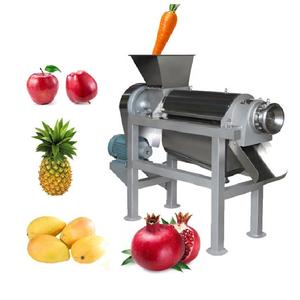 عصارة فواكه صناعية تجارية بضغط بارد سعة 500 كجم تعمل بنظام التحكم الآلي PLC لمصانع إنتاج الكاجو وجوز الهند والليمون - Product Image 1