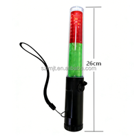 Precio al por mayor Lámpara de Seguridad de Tráfico recargable Bastón Azul Rojo Luz estroboscópica magnética Luz de baliza LED Bastón de advertencia de mano