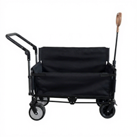 Chariot de camping pliable tout-terrain électrique robuste et étanche, chariot utilitaire portable pour loisirs en plein air et courses industrielles