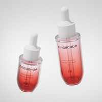 Flacon compte-gouttes vide pour huile capillaire en PETG transparent de haute qualité, 30 ml, 50 ml, flacon compte-gouttes pour essence, couleur et logo personnalisés