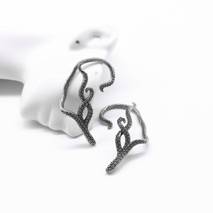 yunnique Octopus Tentacle <b>Cuff</b> <b>Earrings</b> 316 Stainless Steel Ear Clips For Men Women Non Piercing Fashion Jewelry - Product Image 3