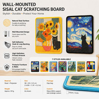 Griffoir mural en sisal pour chat, tableau décoratif, protection de meubles, vente en gros