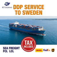 Agent maritime fiable pour la Suède, service logistique, transitaire Chine-Stockholm, DDP, fret maritime et aérien, taxes incluses