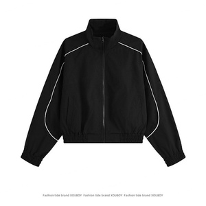 Custom Logo New Canvas <b>Thin</b> Winter <b>Waterproof</b> Windproof Quick-drying Sports Coat for Men with Zipper Stand Collar - Product Image 3