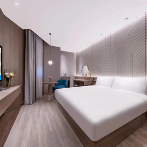 Foshan ชุดเฟอร์นิเจอร์ห้องนอนทันสมัยเตียงนอนโรงแรมแบบกำหนดเองหรูหรา - Product Image 3