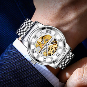 El último reloj mecánico de negocios de moda, banda de acero totalmente automática, reloj de marca de tendencia de moda luminoso resistente al agua para hombres - Product Image 5