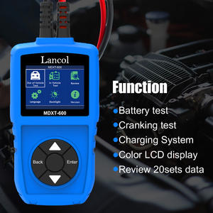 MDXT-600 12V 1-jaar universele batterijtester 40-2000CCA 3-220Ah LCD-scherm met hoge helderheid Dubbele geleider <span class=keywords><strong>Kelvin</strong></span>-klem - Product Image 4