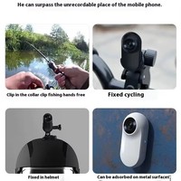 Kamera Mini HD 1080P kerah kamera hewan peliharaan, kamera kerah kucing olahraga nirkabel aman luar ruangan dengan perekam Video