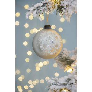 DB D3.9 30cm boule de noël ornements verre boules suspendues décoratives pour arbre de noël décorations de fête de vacances matériau en mousse - Product Image 1