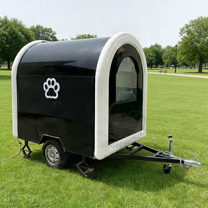 Remorque <span class=keywords><strong>de</strong></span> toilettage pour animaux <span class=keywords><strong>de</strong></span> compagnie durable, construction en aluminium, station mobile <span class=keywords><strong>de</strong></span> lavage et <span class=keywords><strong>de</strong></span> toilettage pour chiens avec ventilation - Product Image 3