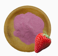 Polvo de Fresa Soluble en Agua, Rico en Vitamina C, para Bebidas y Repostería