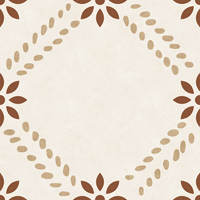 FG4419 Carreaux de céramique marocains en porcelaine pour sol et mur, motif floral personnalisé, couleur personnalisée, 400x400mm, style contemporain, pour salle de bain