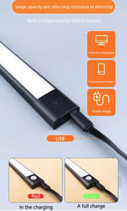 Nouvelle lumière LED ultra-mince à détection de mouvement pour armoire, à fixation magnétique, rechargeable, avec détection par geste pour placard et armoire. - Product Image 6