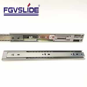 Trung Quốc Nhà Sản Xuất 45 Chiều Rộng Kithcne Trượt Ngăn Kéo Đầy Đủ Mở Rộng Tự Động Ngăn Kéo Trượt Mềm Đóng Kính Thiên Văn Kênh Ngăn Kéo Trượt - Product Image 6
