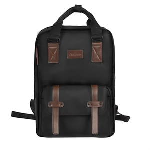 Waterproof PU <b>Camera</b> Case Bag <b>Backpack</b> Double Shoulder Upper Lower Photographers Compartment Men's Women's Outdoor Use Zipper - Product Image 2