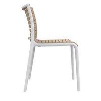 Chaise de salle à manger en plastique confortable au design moderne, vente en gros de meubles de cuisine pour restaurant, café, salon