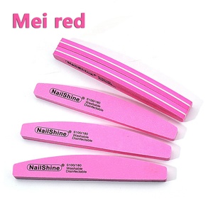 Dũa móng hình bán nguyệt, mút nhám, in logo tùy chỉnh, hai mặt, hình trăng khuyết, dụng cụ làm móng, dũa và đánh bóng 100/180 - Product Image 4