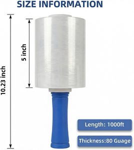 <span class=keywords><strong>Film</strong></span> étirable <span class=keywords><strong>transparent</strong></span> auto-<span class=keywords><strong>adhésif</strong></span> de qualité supérieure 80 gauge pour la <span class=keywords><strong>protection</strong></span> des meubles - Vente en gros usine - Product Image 2