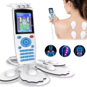 Arka makinesi masaj 16 modları EMS sinir kas stimülatörü 20 seviye dört kanallı onlarca Acupressure vücut masaj