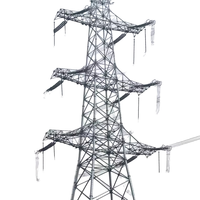 Tour de télécommunication solaire PV réglable en acier de type C avec support en zinc-aluminium et magnésium à chaud