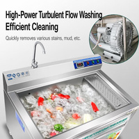 Équipement de lavage de fruits et légumes fourni par l'usine, plusieurs spécifications disponibles pour les distributeurs en gros d'équipements de restauration