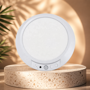 目に見えない超薄型モーションセンサー搭載スマートLEDシーリングランプ、スリムで充電式USBワイヤレス、ホワイト、モダンなインテリアデザインに最適 - Product Image 2