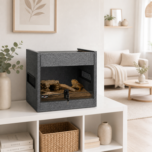 Terrario Seguro para Reptiles de Gran Capacidad con Cerradura de Llave y Puerta Deslizante Frontal Superior, Jaula para Reptiles para Dragón Barbudo, Gecko, Serpiente Maíz - Product Image 1