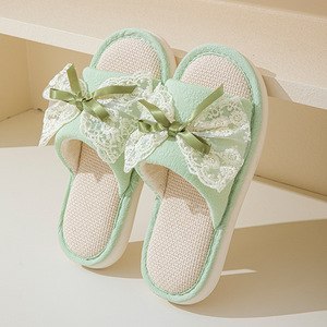 Explosive New Products PVC Sole Knot Linen Slippers Linen Indoor Slippers With Wholesale of New Products - Product Image 5