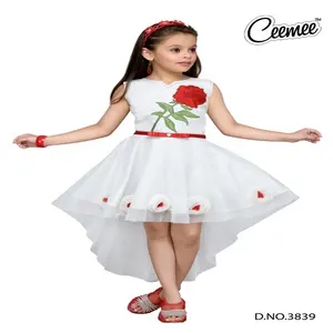 Latest new arrivals baby cotton frocks girls top design children dress wear