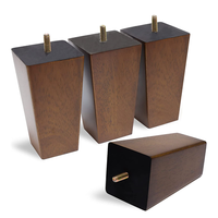 Pieds de canapé taille personnalisée, accessoires en bois, pieds de meubles anciens, pieds de lit carrés, pieds de canapé en bois