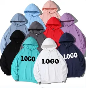 Wholesale Solid Color Sports Blank sublimation Pullover Custom DTG Plus Size Men's Cropped Hoodies & Sweatshirts